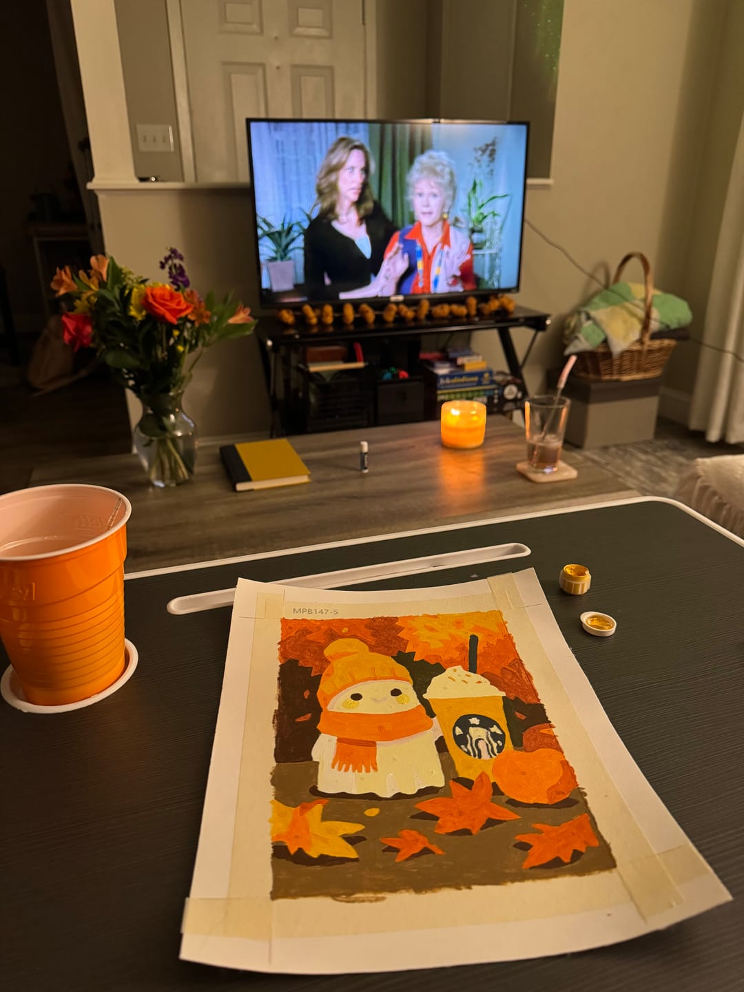 Customer photo review of 6 Mini Paintings - Spooky Autumn Set