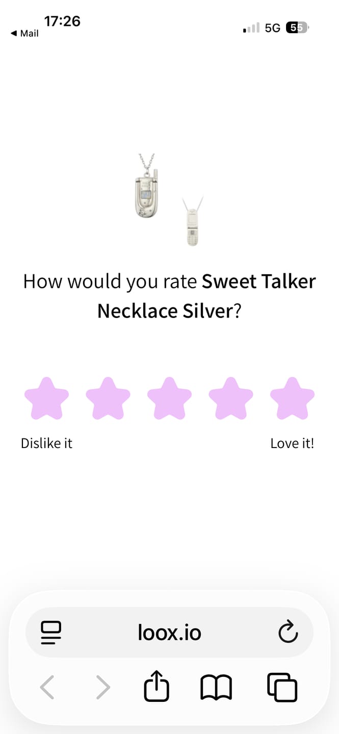 Customer photo review of Sweet Talker Necklace Silver