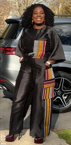 Sylvia review of Allyson Pants Set|Black image 1 out of 1