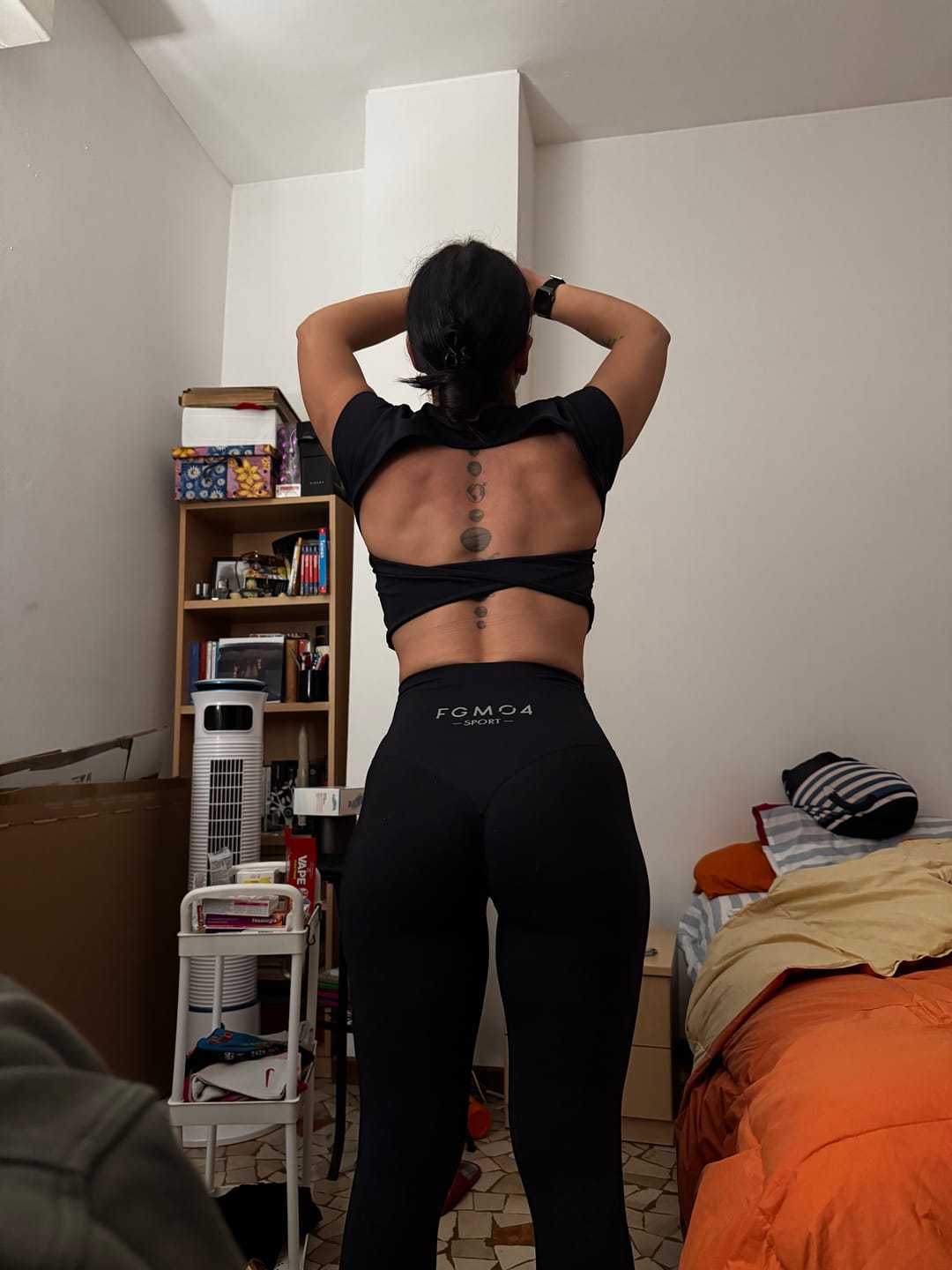 Customer photo review of Leggings Push up Gym Fashion Nero