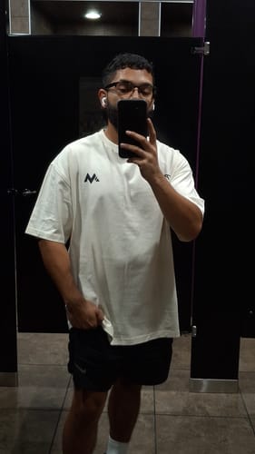 Customer photo review of PARADISE TRAIL TEE - CREAM