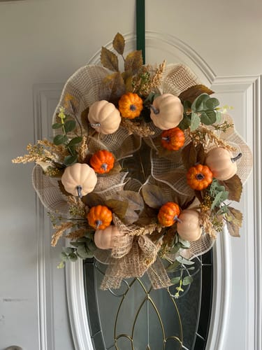 Customer photo review of 5 Pack Pancake Wreath Frame - Patent Pending Bundle (5 sets)
