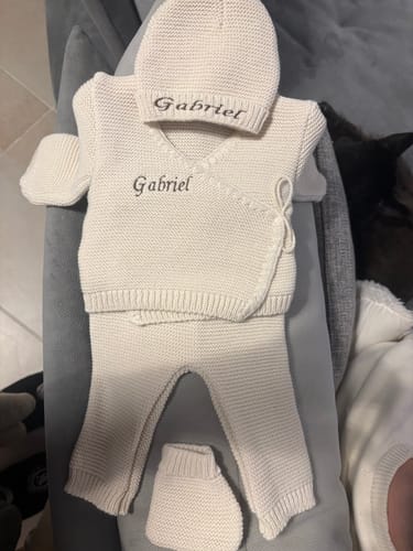 Customer photo review of Ensemble en maille Personnalisé