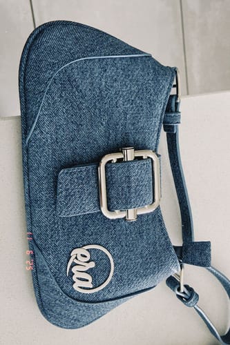 Customer photo review of Denim Lily Shoulder Bag