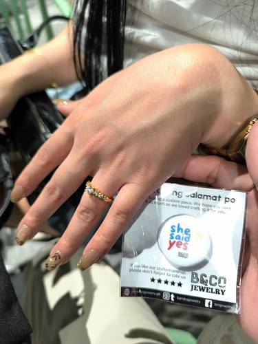 Customer photo review of .50ct Milan Engagement Ring