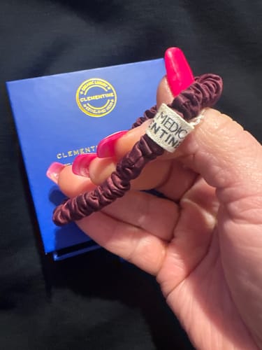 Customer photo review of Atelier Medica Silk Scrunchie 2-Pack