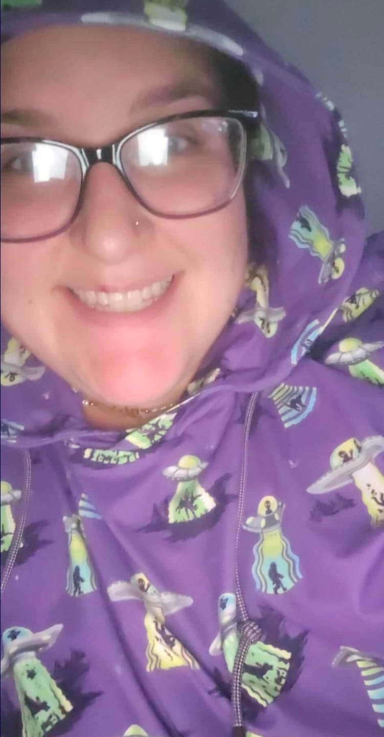 Customer photo review of Scream Me Up! – Performance Hoodie