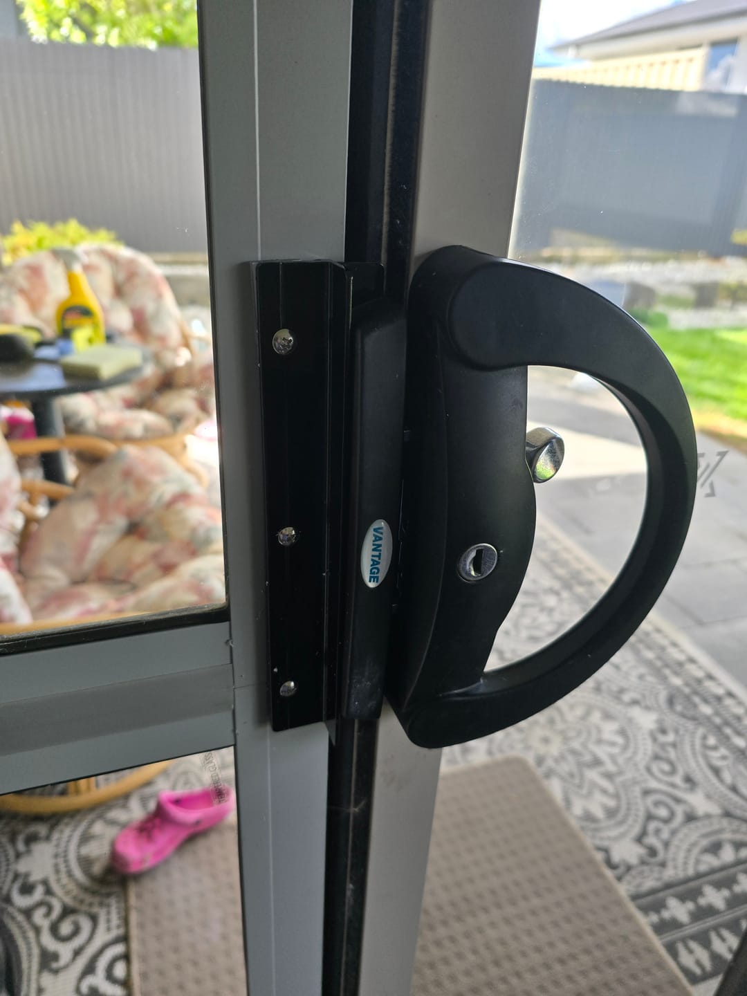 Customer photo review of Pet Door Locking Bracket