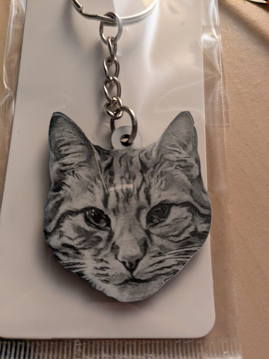 Customer photo review of Pet portrait - Personalised Keychain