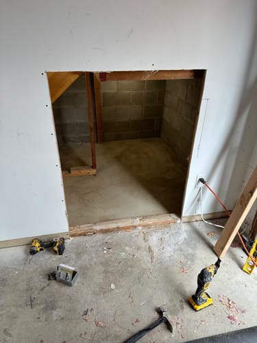 Customer photo review of Insulated Fiberglass Utility Access Door