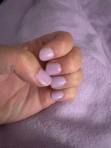 Customer photo review of Soft Lila Dipping Powder