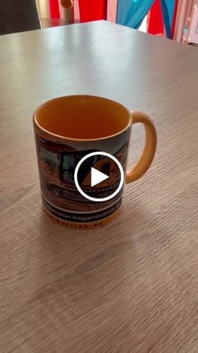 Customer video review of TassenExpress - Becher Keramik Tasse mit Logo bedruckt 325ml Firmenlogo