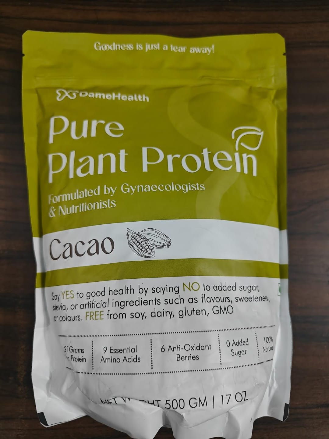 Customer photo review of Plant Protein l All Natural Protein for Women