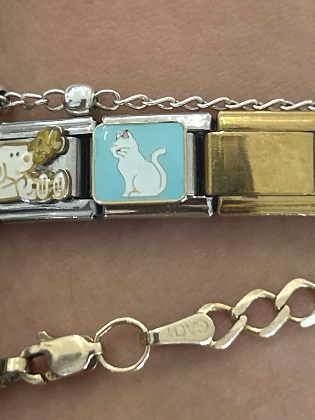 Customer photo review of Charm Gato Blanco