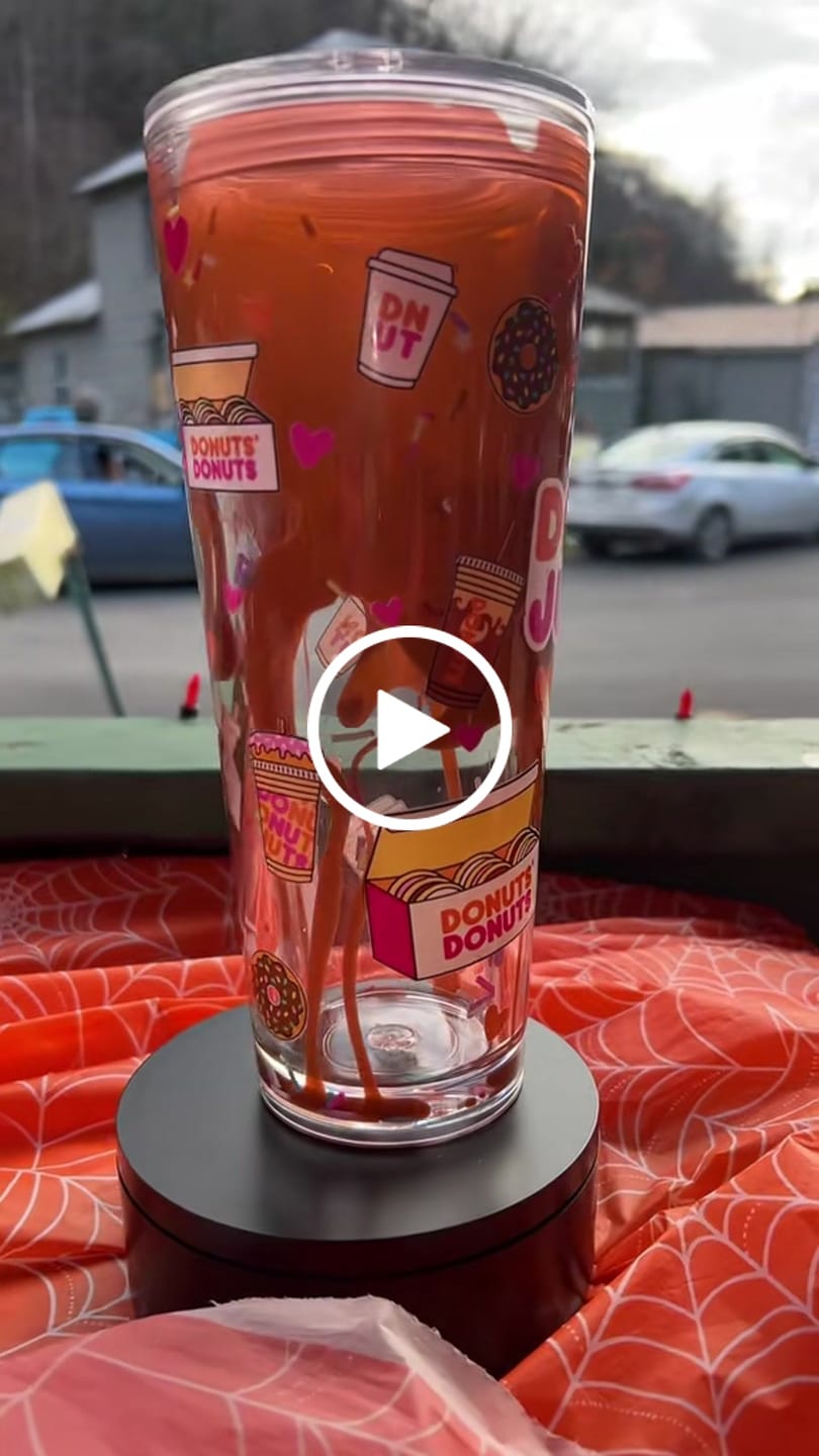 Customer video review of 24oz Acrylic Snow Globe Tumbler