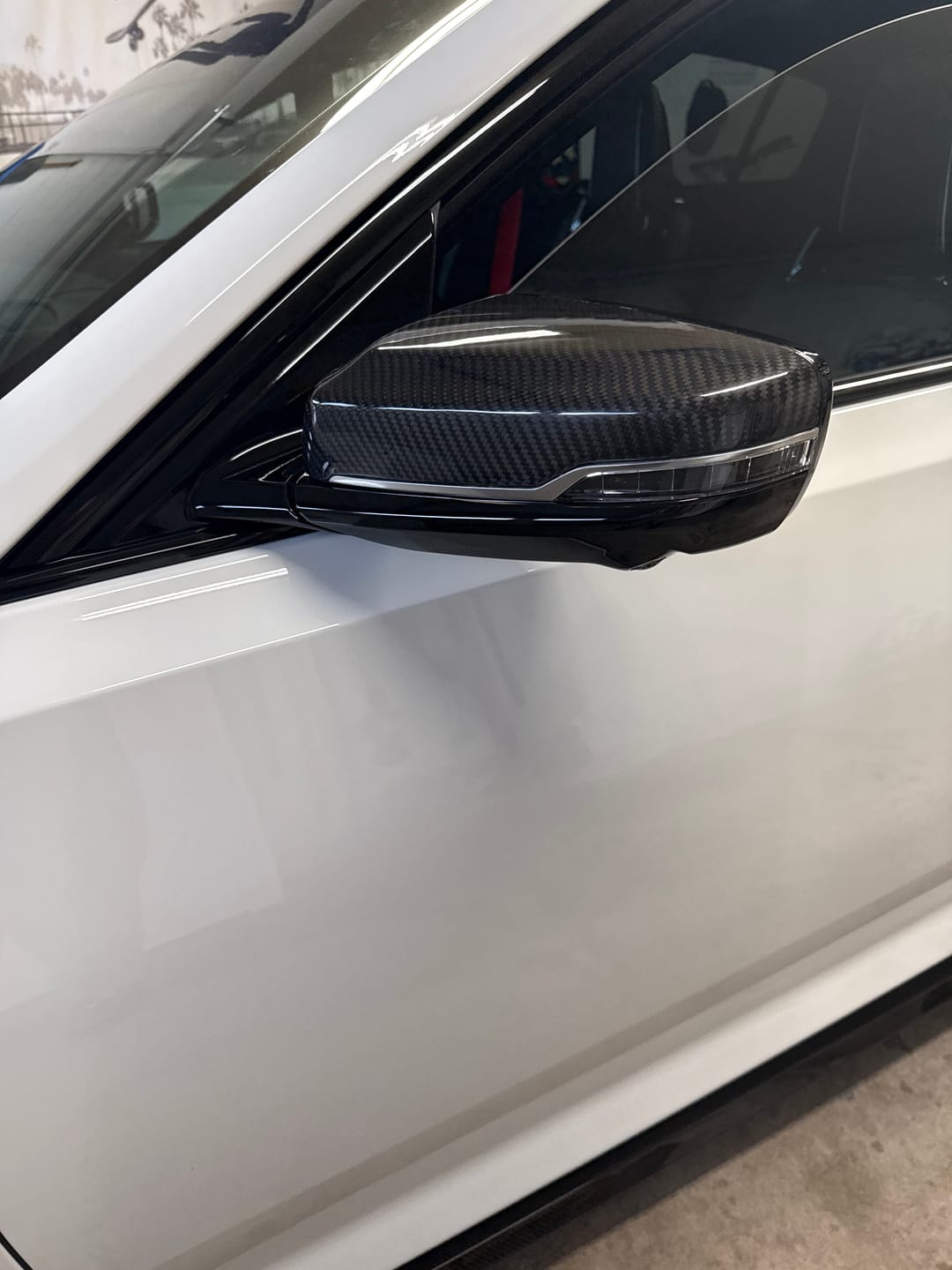 Customer photo review of 2020-25 Cadillac CT5 DRY Carbon Fiber Mirror Covers