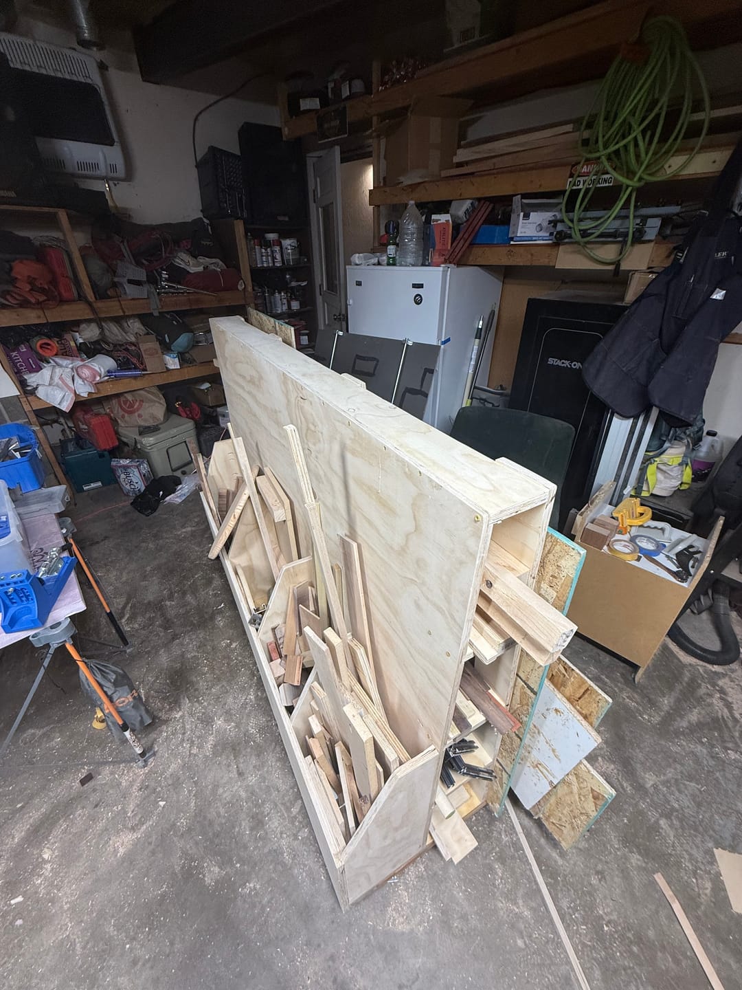 Customer photo review of Compact Wood Storage Cart Plans - Digital Download