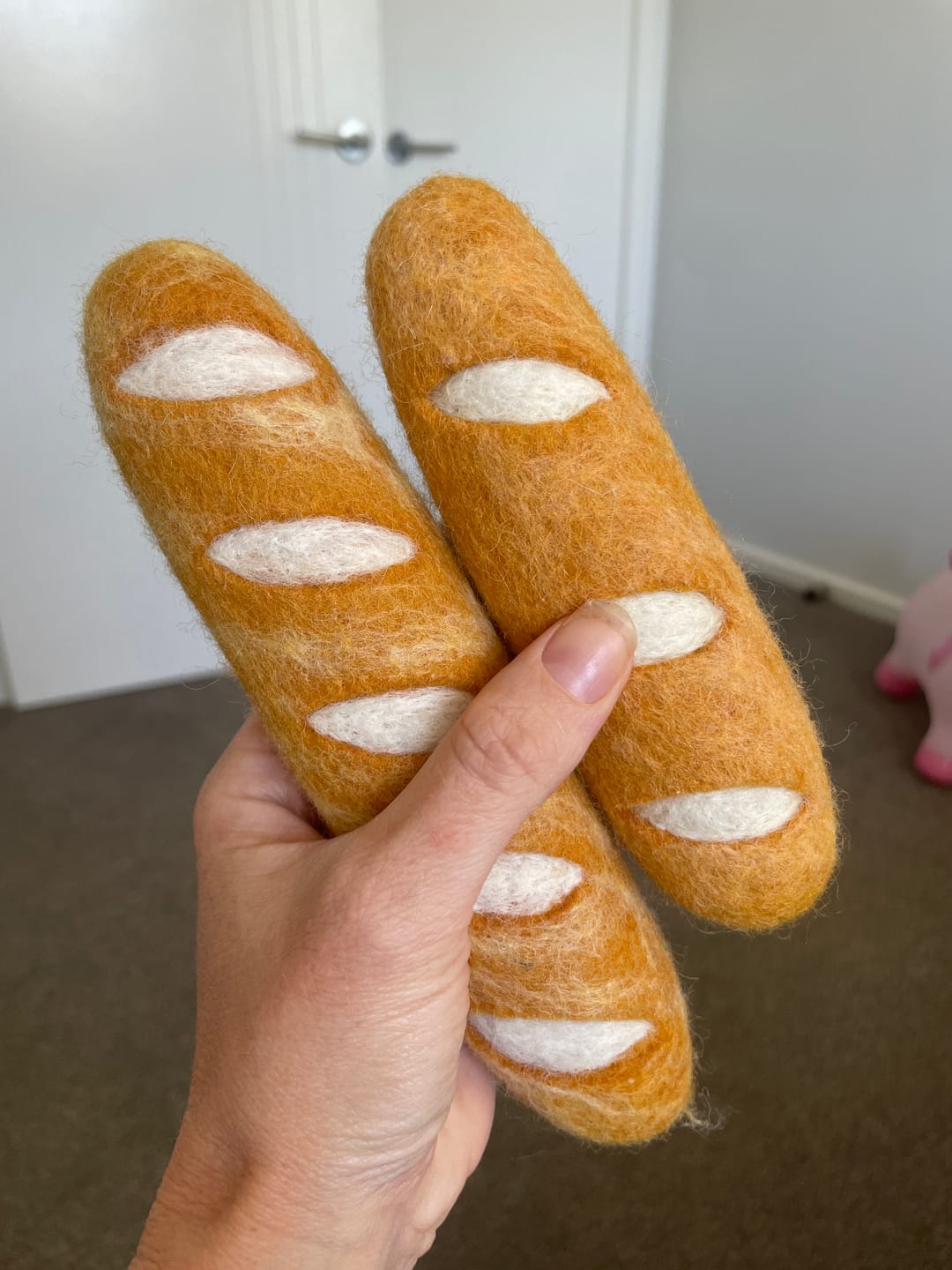 Customer photo review of Felt Baguette (Set of 2)