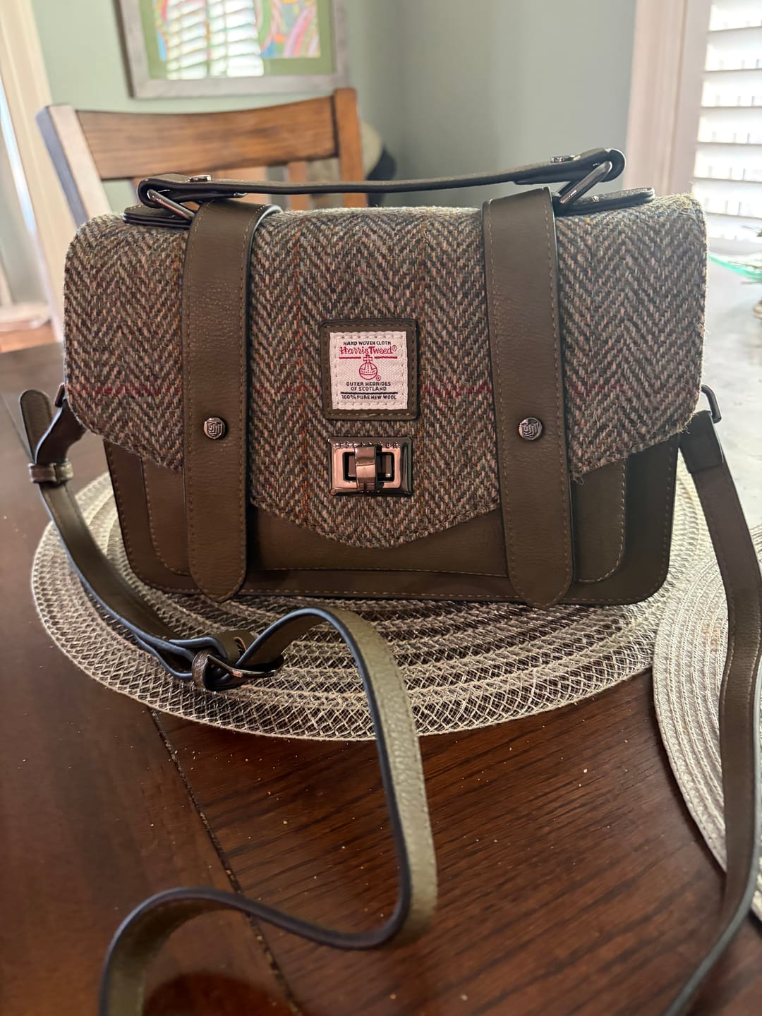 Customer photo review of Classic Harris Tweed Handbag