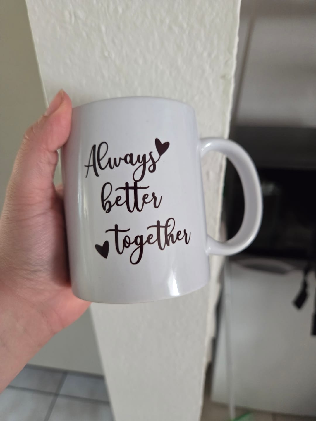 Customer photo review of Herzensmenschen - Personalisierte Tasse