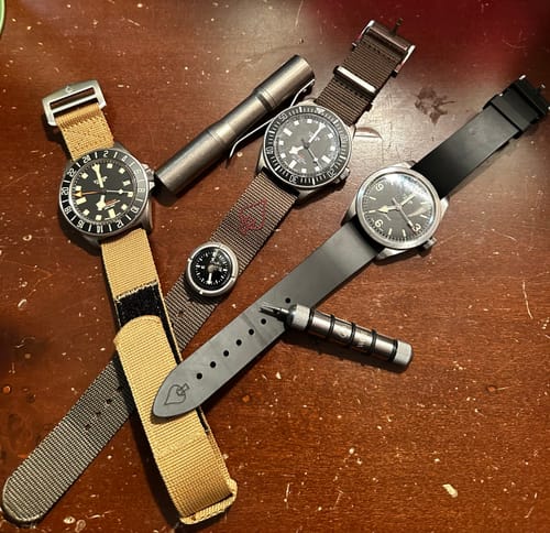 Customer photo review of W.O.E. FKM Rubber Watch Strap