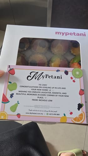Customer photo review of Mini Fruit Tarts (Custard) [Available in Klang Valley, Seremban & Penang only]