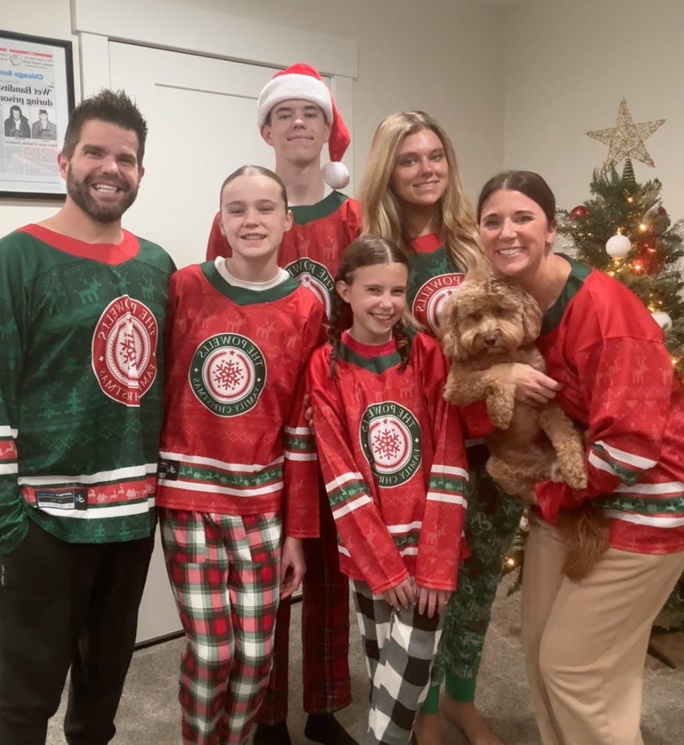 Customer photo review of Family Christmas Custom Hockey Jersey