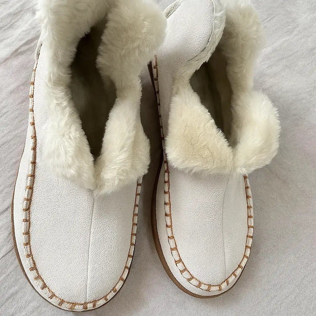 Customer photo review of Orthopedic Winter Barefoot Warm Slippers for Women