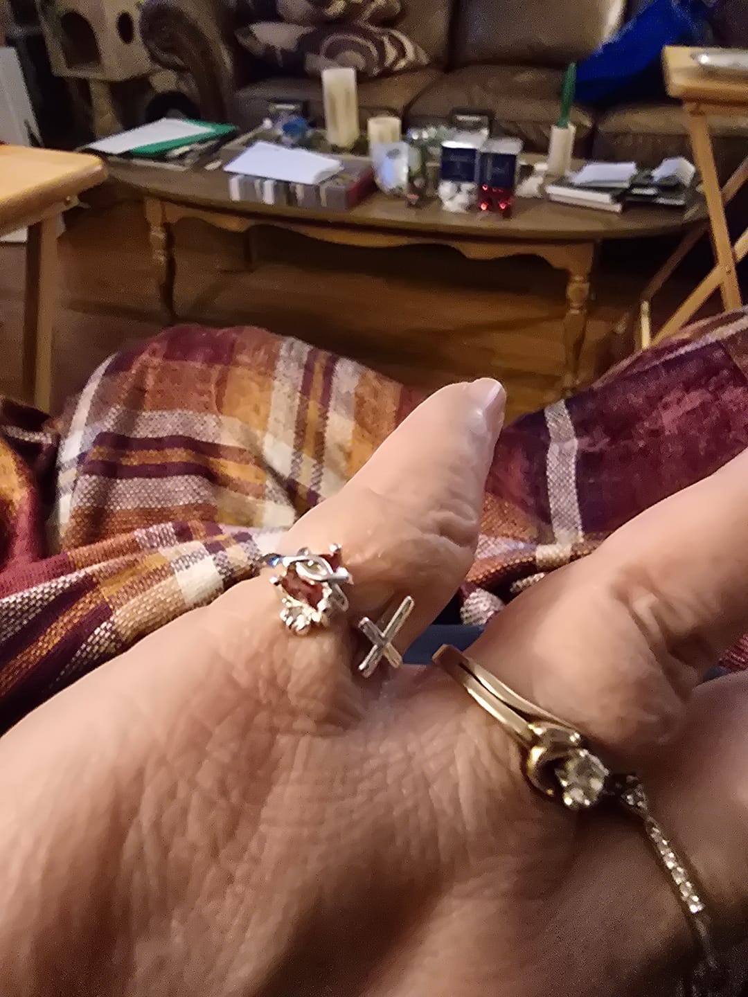 Customer photo review of Christianartworkshop Sacred Heart of Jesus Ring: With God All Things Are Possible