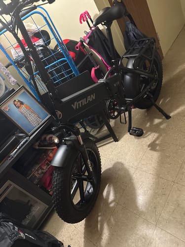 Customer photo review of V3 2.0 Folding Fat Tires Adult All Terrain Electric Bike