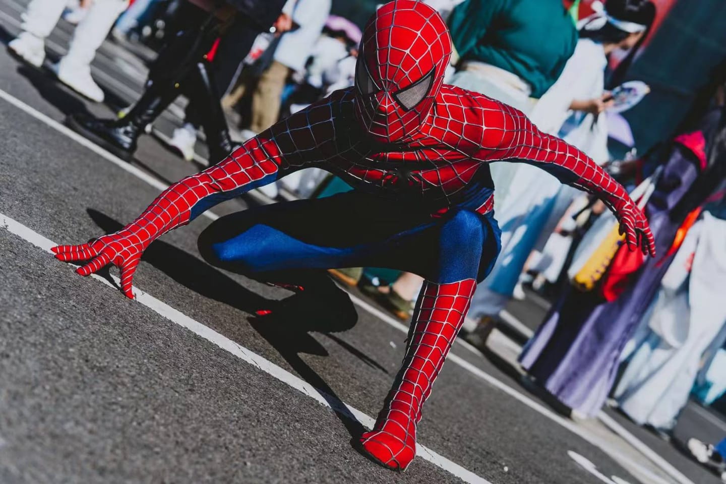 Customer photo review of Tailor made!  Tobey Maguire Spider-Man Life Size Wearable Costume