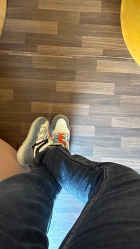 Customer photo review of Street Skate 2.0 Blue Mid Top Premium Flat Sole Sneakers