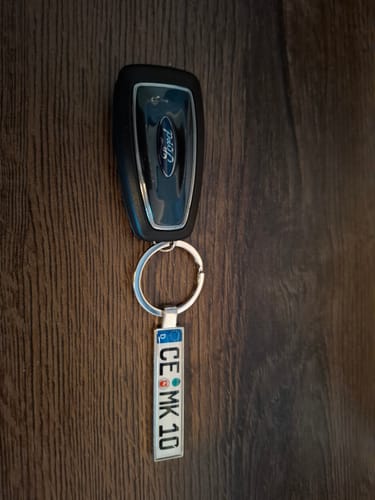 Customer photo review of Kennzeichen Schlüsselanhänger Mini Nummernschild Metall