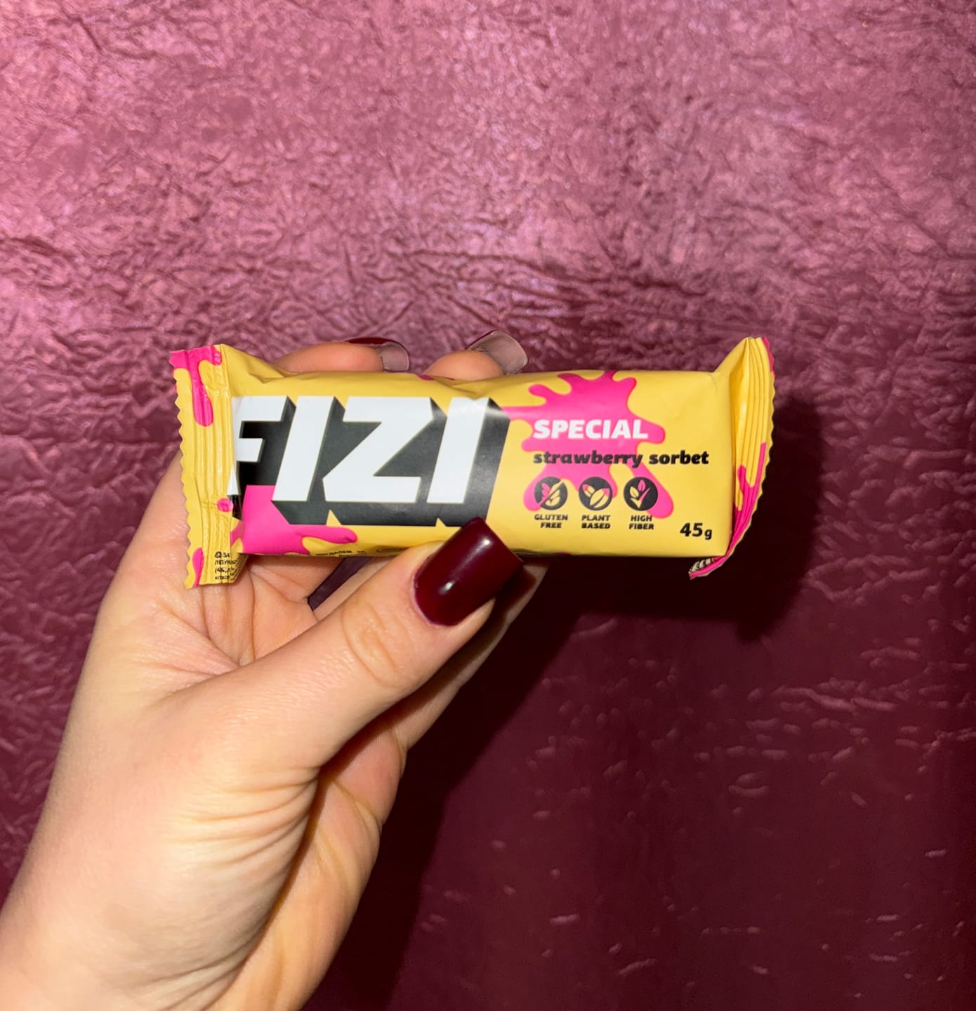 Customer photo review of Strawberry Sorbet
