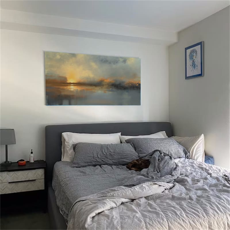 Customer photo review of Abstract Painting Canvas #AP193