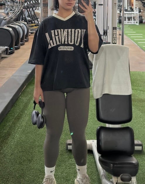 Customer photo review of 4187 - Varsity Football Cropped Jersey