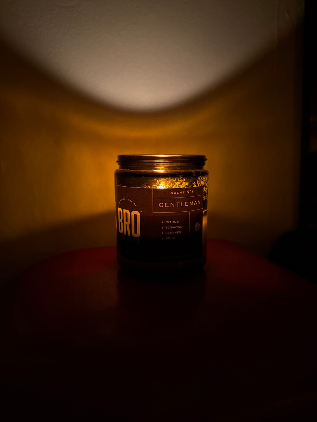 Customer photo review of The Gentleman Candle