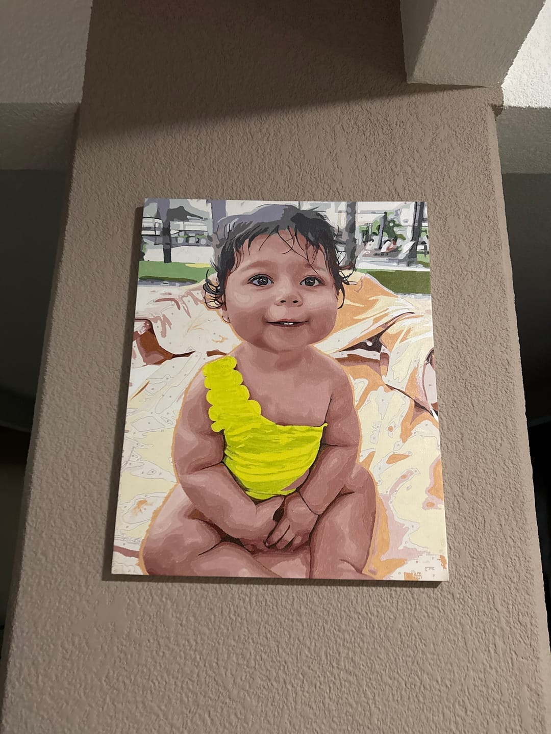 Customer photo review of Custom Paint by Numbers Kit