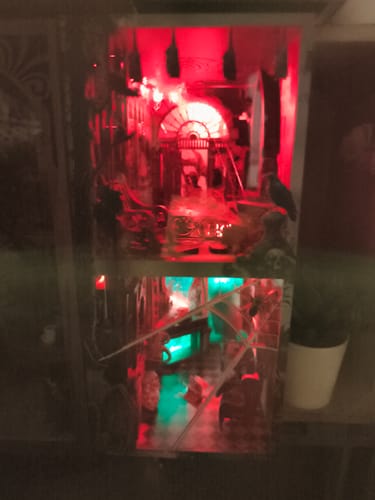 Customer photo review of Haunted Mansion DIY Wooden Book Nook Shelf Insert