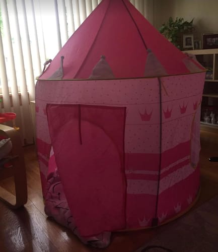 Customer photo review of 🩷 Carpa Castillo de Princesa – El Espacio Mágico Donde Tu Niña Sueña y Juega✨