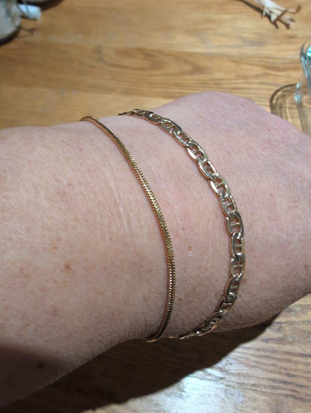 Customer photo review of Minimal Square Bracelet