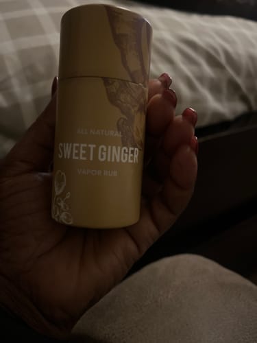 Customer photo review of Sweet Ginger Vapor Rub