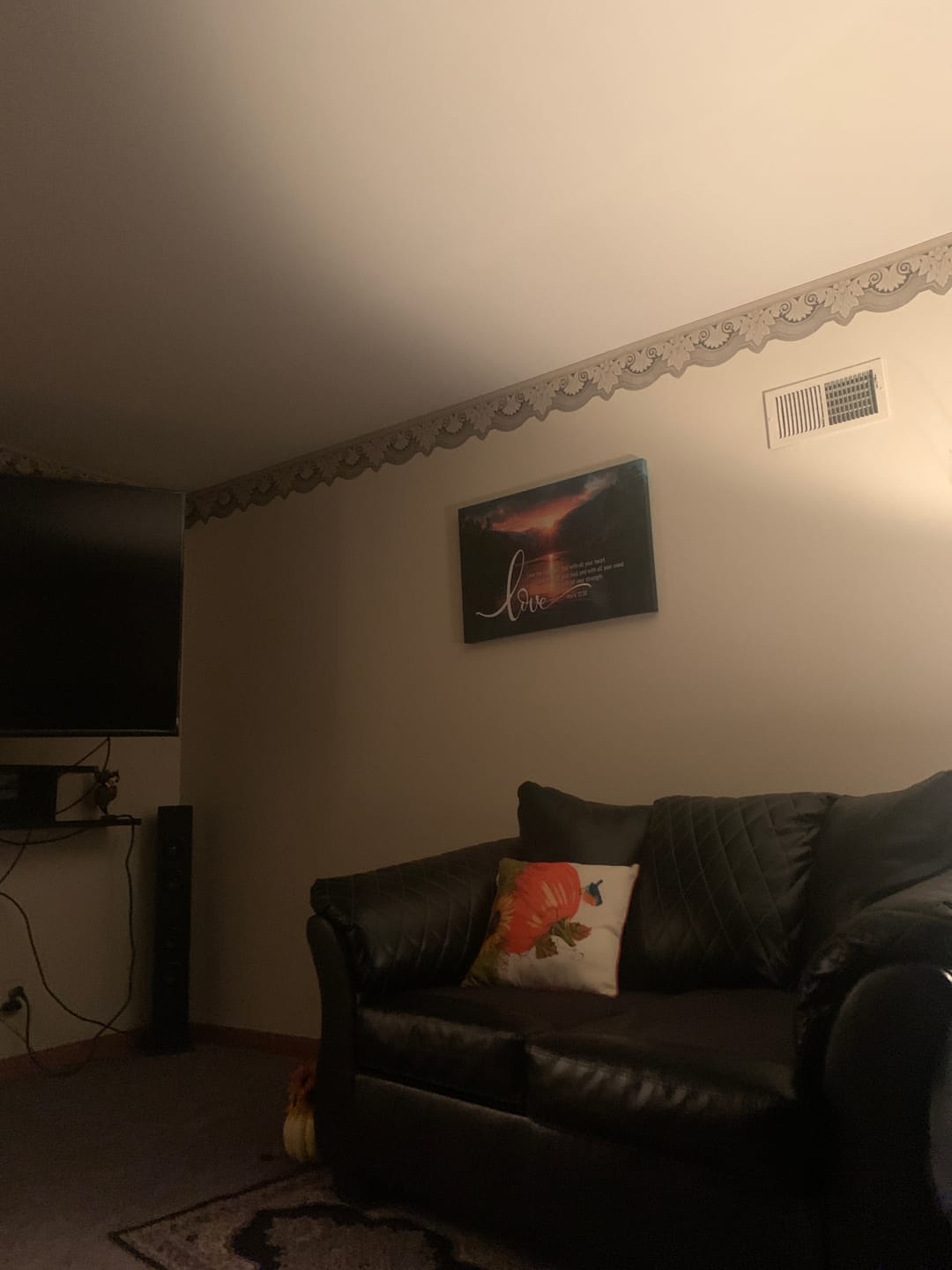 Customer photo review of Mark 12:30 Love The Lord Your God With All Your Heart Wall Art Canvas
