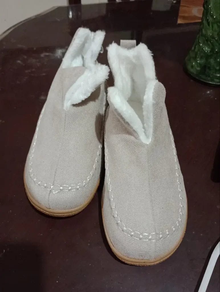 Customer photo review of Orthopedic Winter Barefoot Warm Slippers for Women