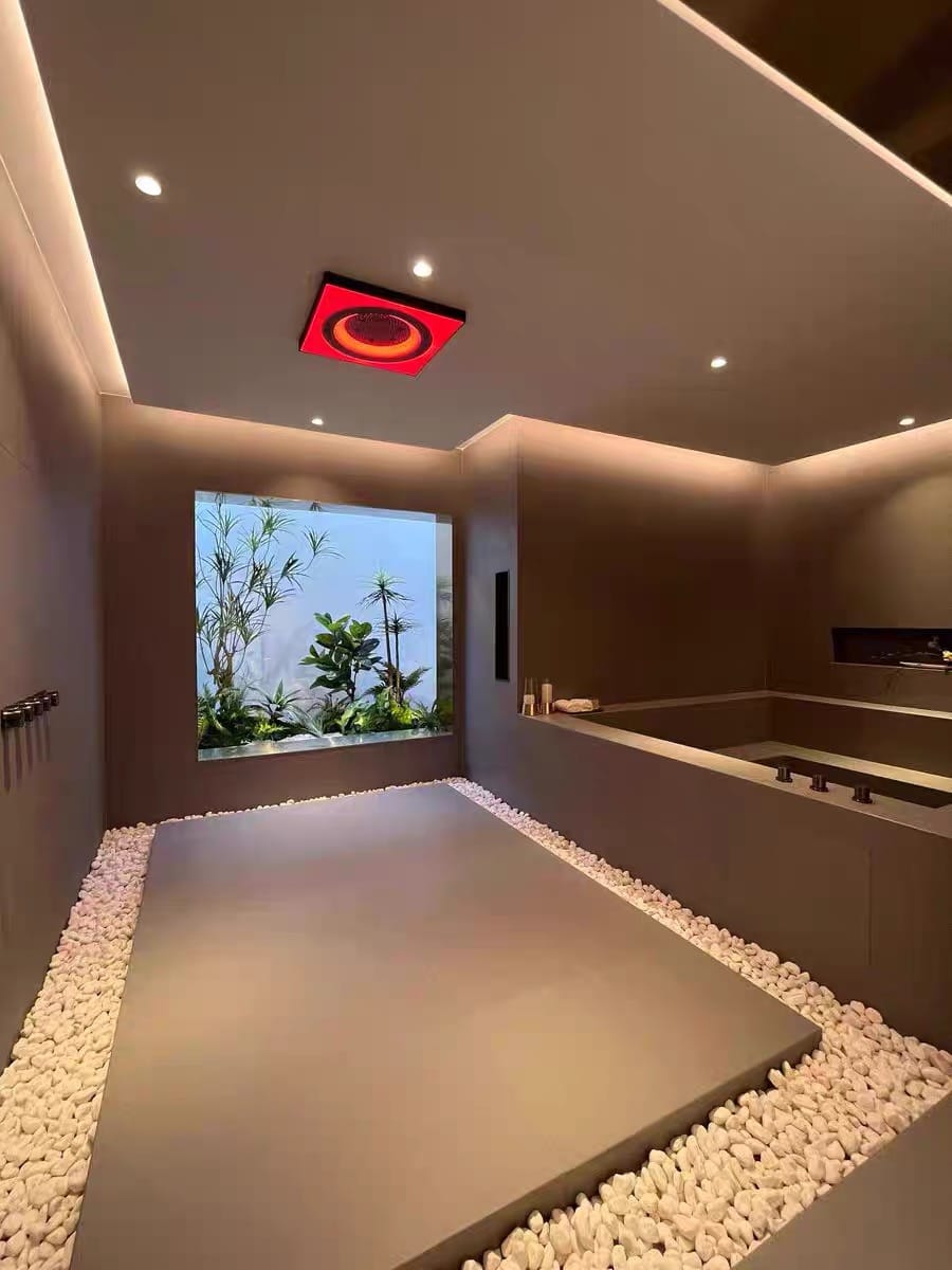 Customer photo review of xylivingstore 6080 Hidden Ceiling Recessed Wall-Mounted Massage Shower Set