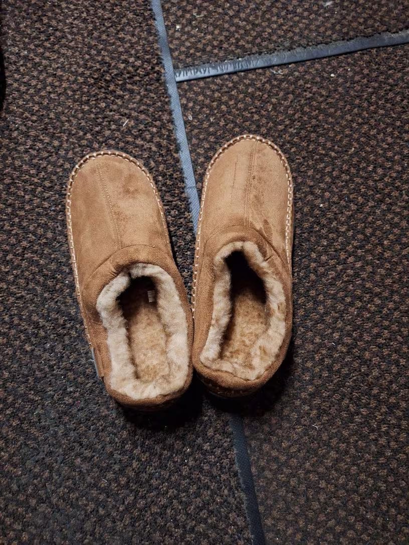 Customer photo review of Men’s Winter Soft Orthopedic Slippers – Easy Slip-On