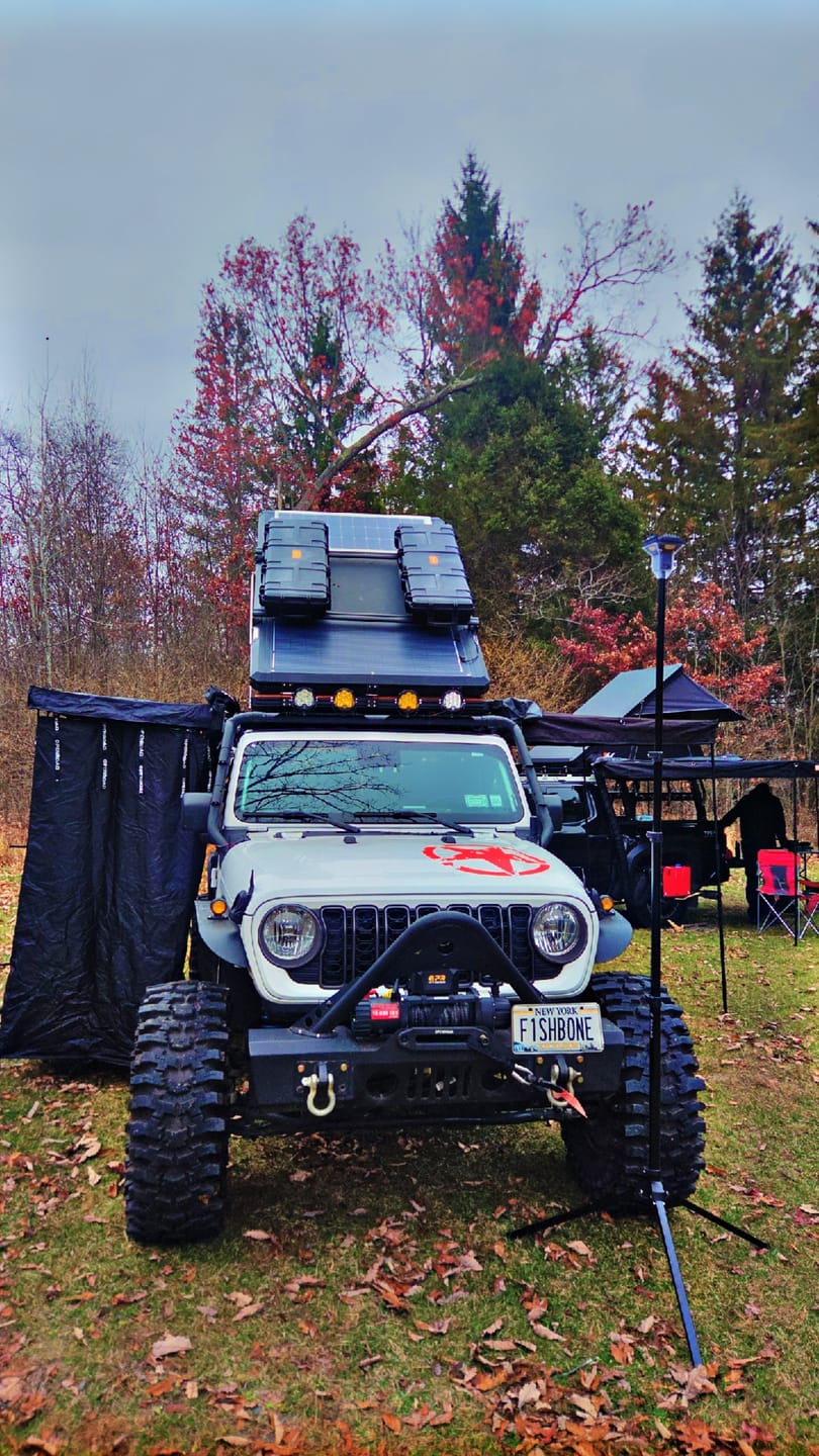 Customer photo review of OPENROAD Quick-Open Overland Shower/Privacy Awning V2