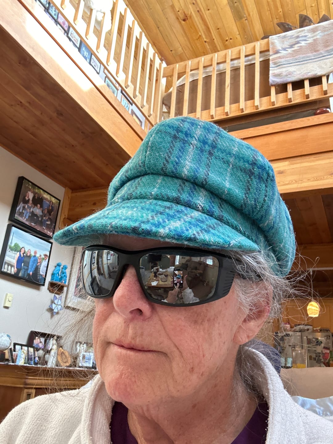 Customer photo review of Women's Scottish Harris Tweed Newsboy Hat