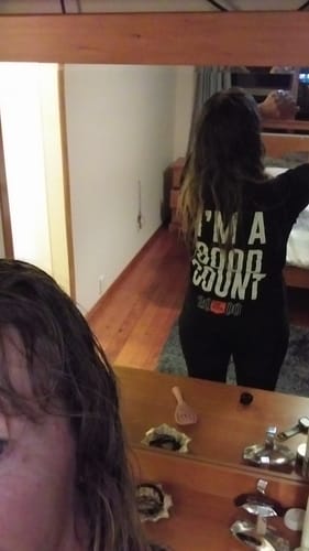 Customer photo review of The Rock 2000 Good Counts T-Shirt