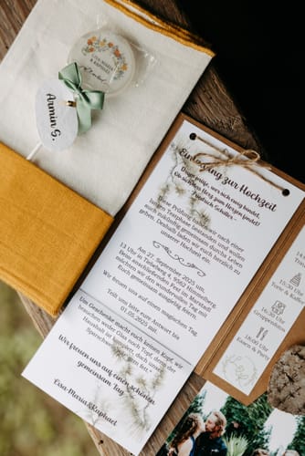 Customer photo review of Nathalie & Daniel "Blumen" (Vorlage)